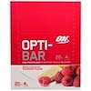 Opti-Bar High Protein Bar, White Chocolate Raspberry, 12 Bars, 2.1 oz (60 g) Each