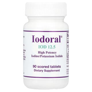 Optimox, Iodoral, Iodine/Potassium Iodide, 90 Scored Tablets