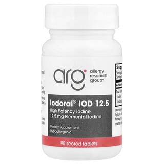 Optimox, Iodoral® IOD 12.5, High Potency Iodine, 90 Scored Tablets