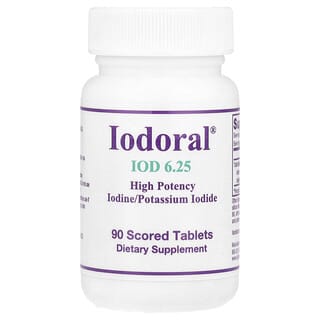 Optimox, Iodoral®, IOD, High Potency, 6.25 mg, 90 Scored Tablets