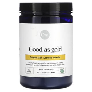 Ora, Good As Gold, золотая молочная куркума, в порошке, 365 г (12,87 унции)