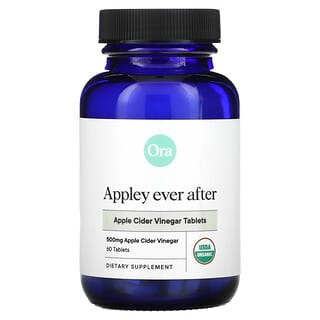 Ora, Appley Ever After, Apfelessig-Tabletten, 500 mg, 60 Tabletten