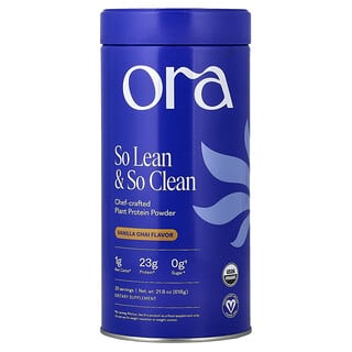 Ora, So Lean & So Clean, Daily Superfood Plant Protein, Vanilla Chai, 21.2 oz (600 g)