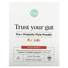 Trust Your Gut, Pré + probiotiques en poudre Lutin, Pour les enfants, Punch aux fruits, 6 milliards, 30 sticks, 1,5 g chacun