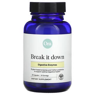 Ora, Break It Down, Digestive Enzymes, 30 Capsules