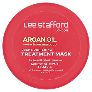 Lee Stafford, Óleo de Argão de Marrocos, Máscara de Tratamento Nutritivo Profundo, 200 ml (6,7 fl oz)