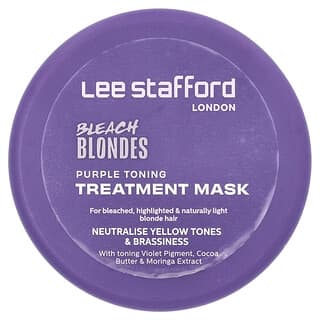Lee Stafford, Bleach Blondes, Purple Toning Treatment Mask, violette Tönungs- und Behandlungsmaske, 200 ml (6,7 fl. oz.)
