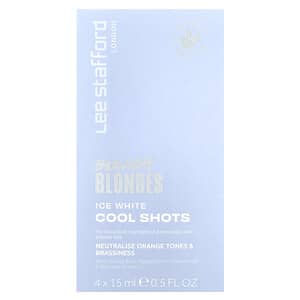 Lee Stratford‏, Bleach Blondes ، Cool Shots ، بياض الثلج ، 4 أكياس ، 0.5 أونصة سائلة (15 مل)