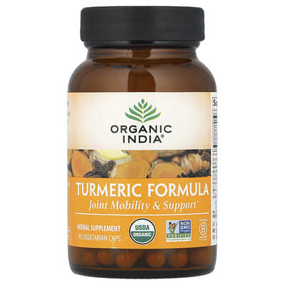 Organic India, Turmeric Formula, Joint Mobility and Support, 90 Vegetarian Capsules