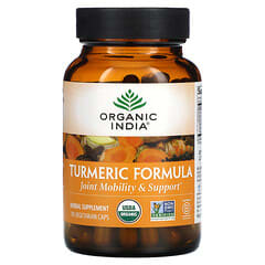 Organic India, Kurkuma-Formel, Beweglichkeit und Unterstützung der Gelenke, 90 vegetarische Kapseln