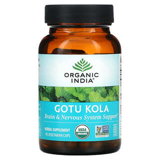 Organic India, Gotu Kola, 90 Cápsulas Vegetarianas