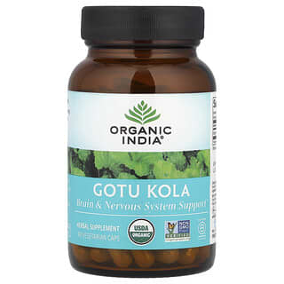 Organic India, Gotu Kola, 700 mg, 90 Vegetarian Caps (350 mg per Capsule)