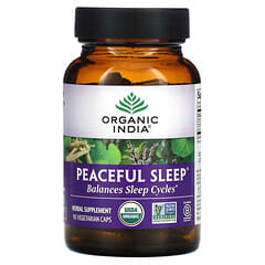 Organic India, Peaceful Sleep, 베지 캡슐 90정