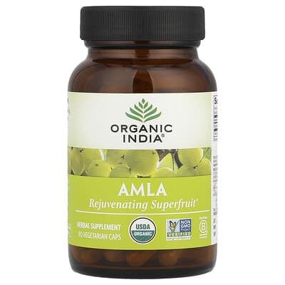 Organic India, Amla, 90 Vegetarian Caps (500 mg per Capsule)
