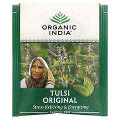 Organic India, Чай с туласи, оригинальный, без кофеина, 18 пакетиков, 32,4 г (1,14 унции)