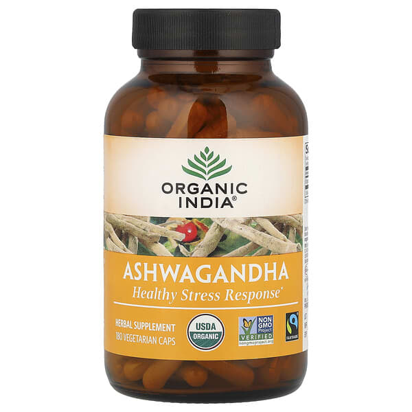 Ashwagandha, 180 Vegetarian Caps (400 mg per Capsule)