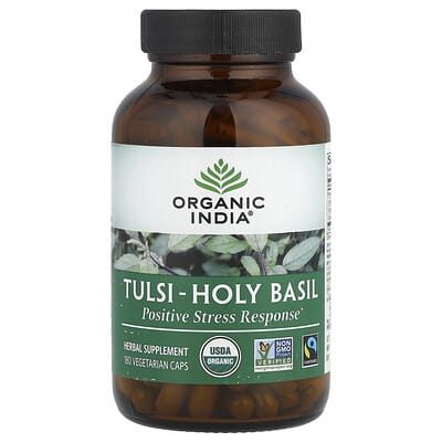 Organic India, Tulsi – Holy Basil, 180 Vegetarian Capsules