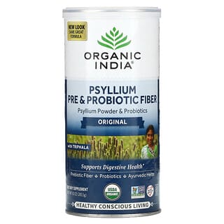 Organic India, Fibra Pré e Probiótica de Psyllium, Original, 283,5 g (10 oz)