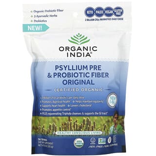 Organic India, オオバコ プレ＆プロバイオティクス食物繊維、オリジナル、283.5g（10オンス）