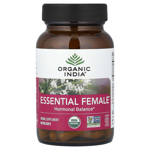 Organic India, Essential Female，荷爾蒙平衡，90 粒素食膠囊