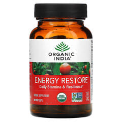 Organic India, Energy Restore, Daily Stamina & Resilience, 90 Veg Caps (Discontinued Item) 