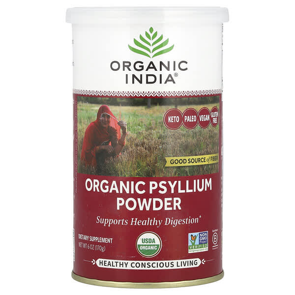 Organic India, 有機洋車前子粉，6 盎司（170 克）