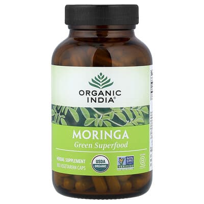 Organic India, Moringa, 180 Vegetarian Caps (350 mg per Capsule)
