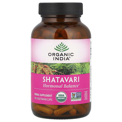 Organic India, Shatavari, 180 Vegetarian Caps (400 mg per Capsule)