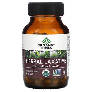 Organic India, Herbal Laxative, Senna Free Formula, 60 Veg Caps