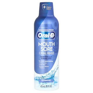 Oral-B, Mouth Sore Oral Rinse, Alcohol Free, Soothing Mint, 16 fl oz (475 ml)