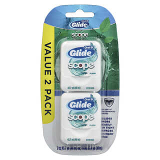 Oral-B, Glide，Scope 牙线，2 根，每根 43.7 码（40 米）