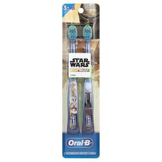 Oral-B, Toothbrushes, Extra Soft, 3+ Yrs, Star Wars, The Mandalorian, 2 Toothbrushes