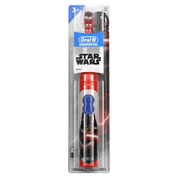 Oral-B, キッズ、電動歯ブラシ、ソフト、対象年齢3歳以上、Star Wars（スター・ウォーズ）、1台