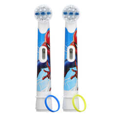 Oral-B, Replacement Brush Heads, Extra Soft, 3+ Yrs, Spiderman, 2 Pack