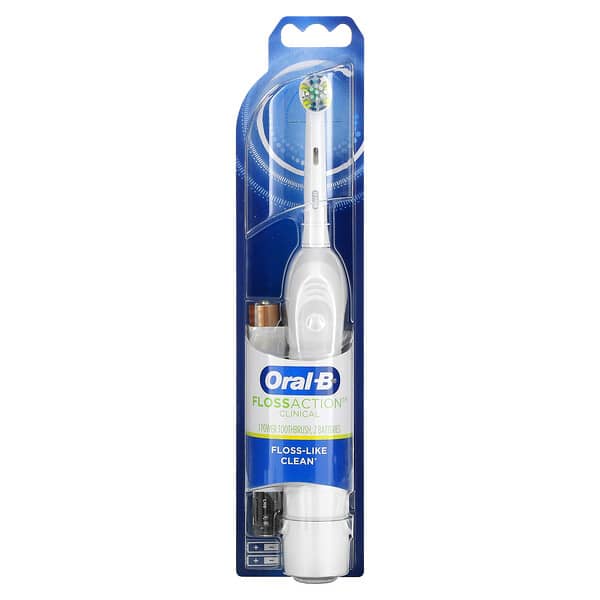 Oral-B, FlossAction（フロスアクション）クリニカルパワー歯ブラシ、1本