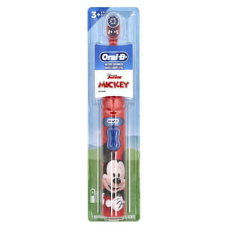 Oral-B, Cepillo de dientes a batería, Suave, 3 años en adelante, Mickey de Disney Junior, 1 cepillo de dientes