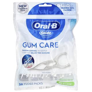 Oral-B, Glide, Gum Care, plettri per filo interdentale, 30 plettri per filo interdentale
