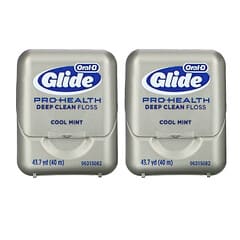 Oral B Glide Pro Health Deep Clean Floss Cool Mint 2 Pack 43 7 Yd 40 M Each