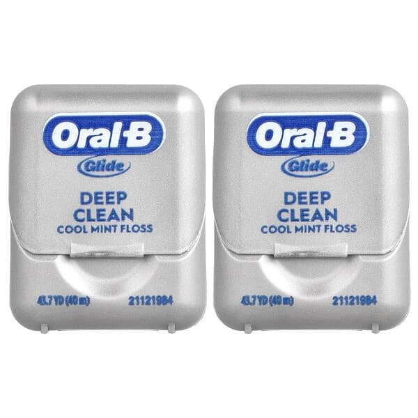 Oral-B, Glide，深層清潔牙線，清涼薄荷味，2 盒每盒 ，43.7 碼（40 米）