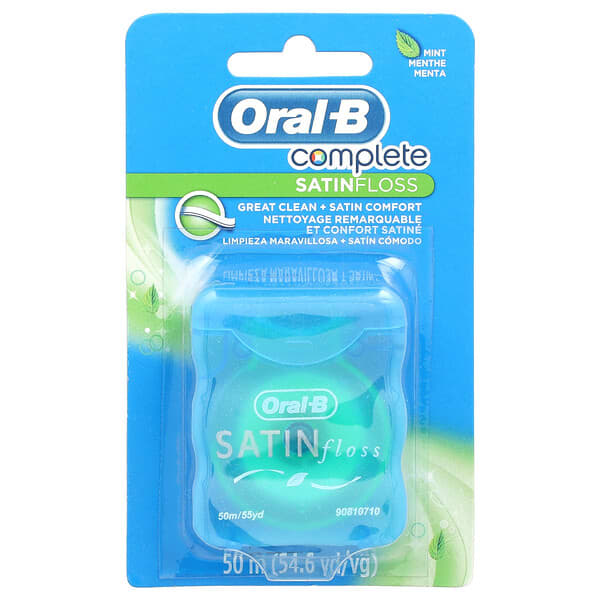 Oral-B, Complete，緞面牙線，薄荷香，55 碼（50 米）