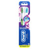 Cepillo de dientes 3D White, Vivid, mediano, Paquete de 2