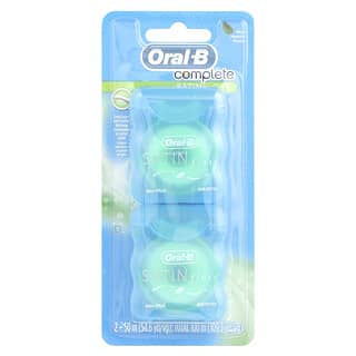 Oral-B, Completo, SATINfloss, Menta, Embalagem com 2 Unidades, 50 m (54,6 jardas) Cada