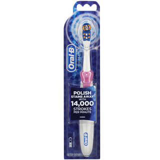 Oral-B, 3D 净白，电池供电牙刷，1 支