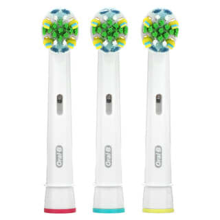 Oral-B, Floss Action, Replacement Brush Heads, Bacteria Guard Bristles, 3 Brush Heads