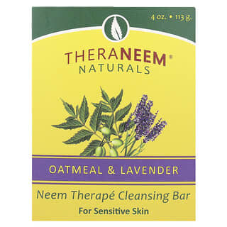 Organix South, TheraNeem Naturals, Neem Therapé Cleansing Bar, Oatmeal & Lavender, 4 oz (113 g)