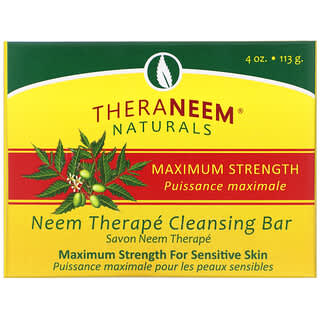 Organix South, TheraNeem Naturals, Neem Therapé, Cleansing Bar, Maximum Strength, 4 oz (113 g)
