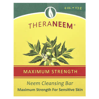 Organix South, TheraNeem®, Neem Cleansing Bar, Maximum Strength, For Sensitive Skin, 4 oz (113 g)