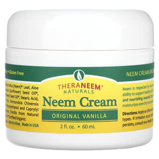 Organix South, TheraNeem Naturals, Neem Cream, Original Vanilla, 2 fl oz (60 ml)