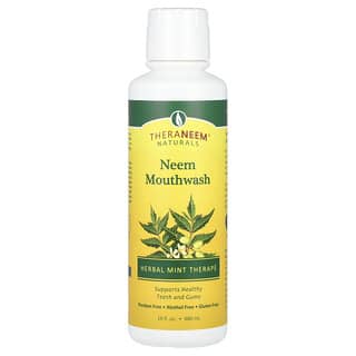 Organix South, TheraNeem Naturals, płyn do płukania jamy ustnej neem, miętowa herbata ziołowa, 480 ml