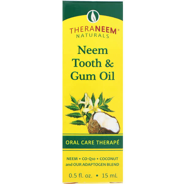 Organix South, TheraNeem Naturals、ニームの歯と歯ぐきオイル、口腔ケアセラピー、0.5 fl oz (15 ml)